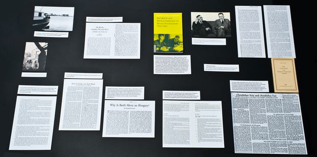 Vitrine 'Barthsche Theologie im Kalten Krieg'