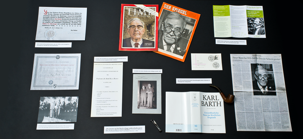 Vitrine 'Der späte Karl Barth'