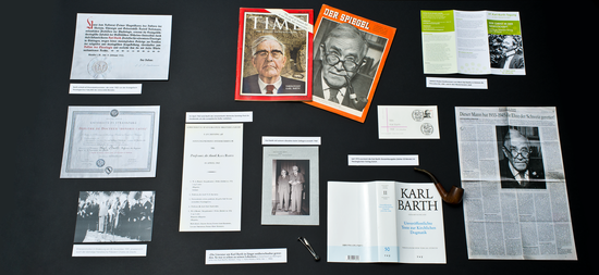 Vitrine 'Der späte Karl Barth'