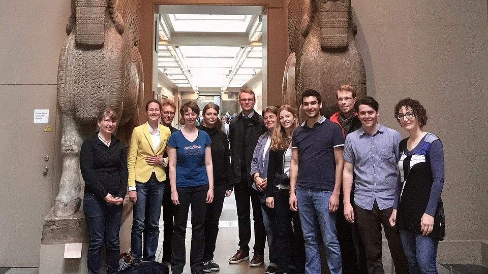 Gruppenfoto im British Museum