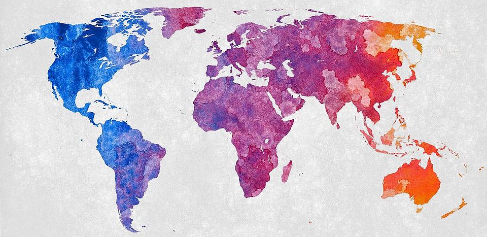 "World Map - Abstract Acrylic" by Free Grunge Textures - www.freestock.ca is licensed under CC BY 2.0 