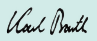 Karl Barth Unterschrift